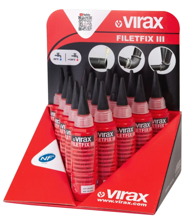 Набір флаконів із ущільнювачем Filetfix® III VIRAX